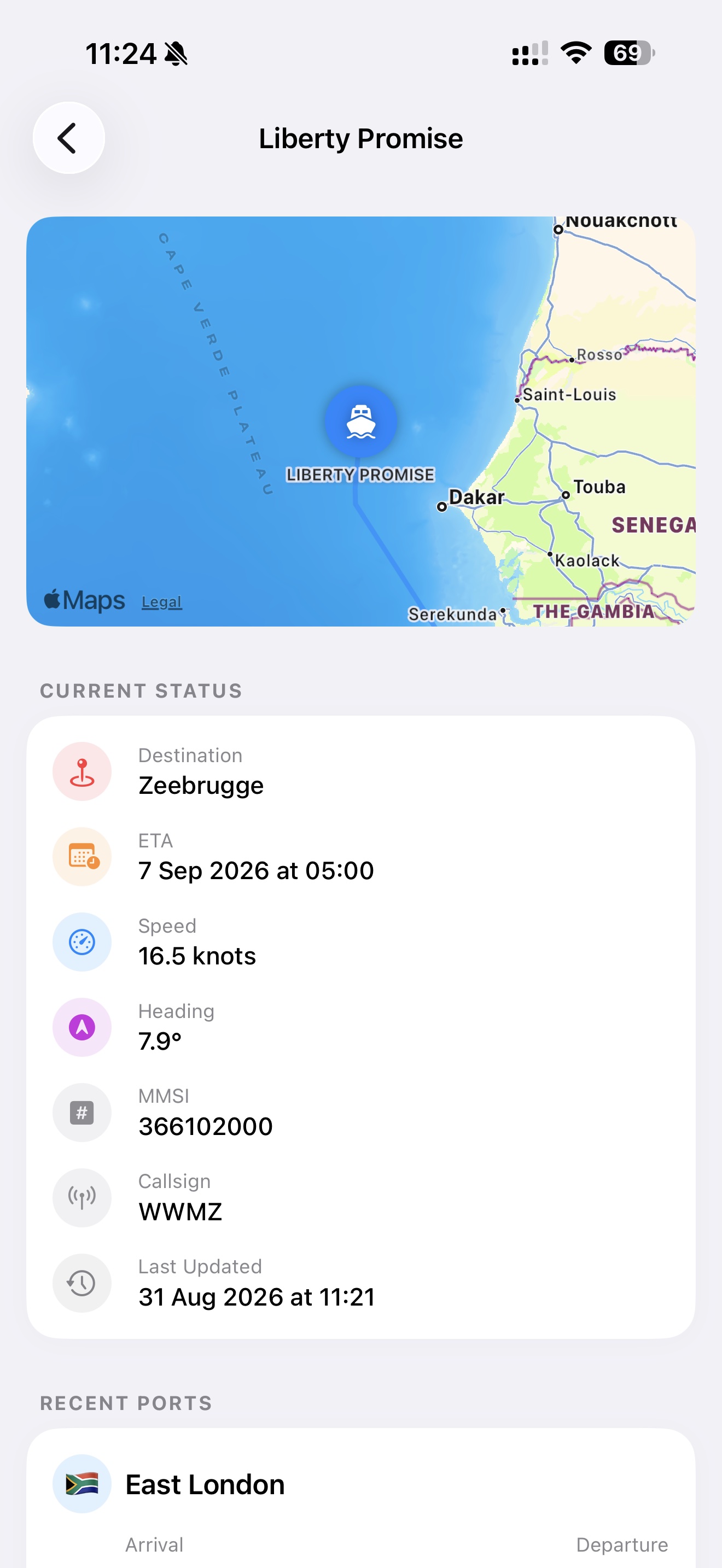 Ship tracking